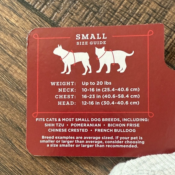 Wondershop Light Gray Pet Sweatshirt with Multicolor 'Merry' New - Picture 5 of 7